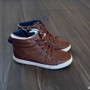 Cat & Jack Brown Kids High-Top Sneakers